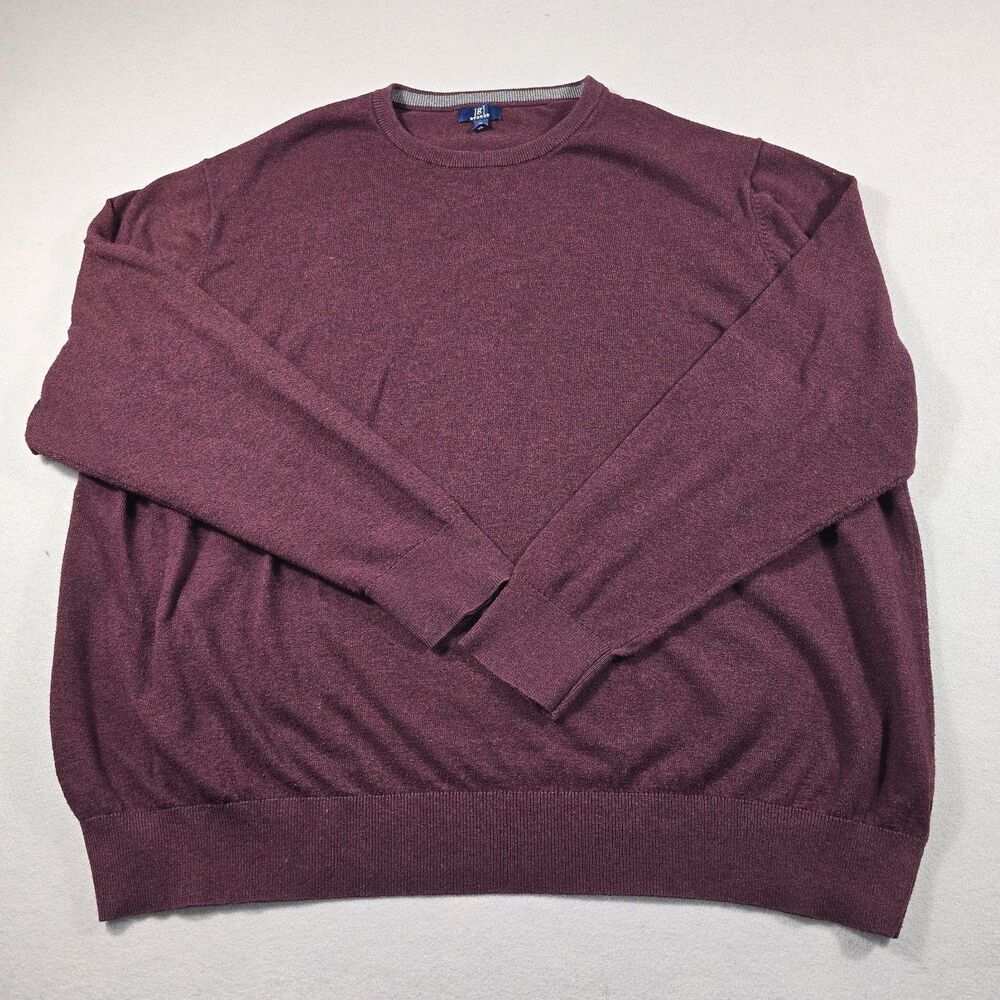 George Men’s 3XL Burgundy Pullover Crewneck Sweater